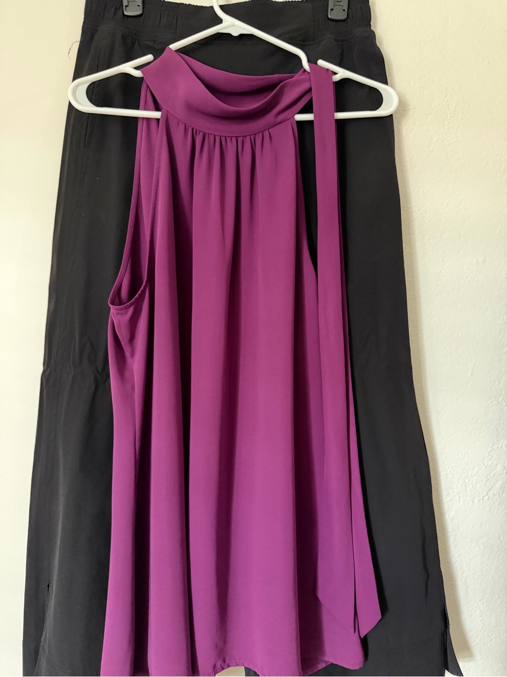 Banana Republic Sleeveless Blouse in Deep Purple